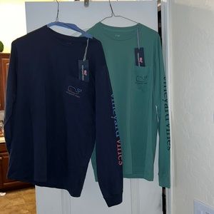 NWT lot 2 vineyard vines long sleeved shirts men’s size small s sm